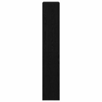 Raumteiler 2 Stück Schwarz Eiche 100x33x187,5 cm Holzwerkstoff