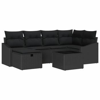 Sofa Set 7 Stk. Poly-Rattan