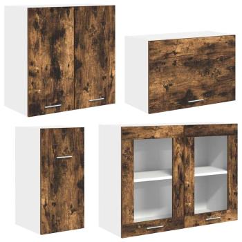 Kücheneinheit Lyon 8 stk. Räuchereiche Holzwerkstoff