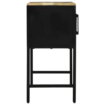 Sideboard 100x35x70 cm Raues Mangoholz