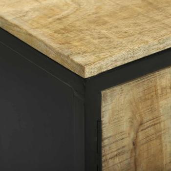 Sideboard 100x35x70 cm Raues Mangoholz