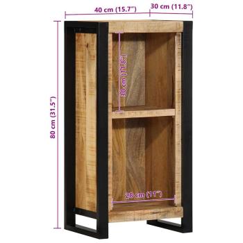 ARDEBO.de - Nachttisch 40x30x80 cm Massivholz Mango