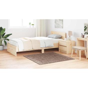 Shaggy Teppich Hochflor Braun 120x120 cm PP