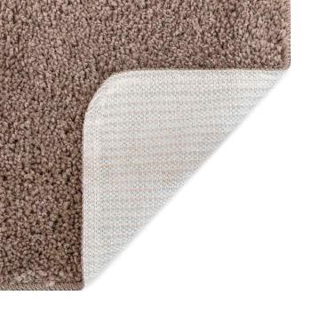 Shaggy Teppich Hochflor Braun 120x120 cm PP