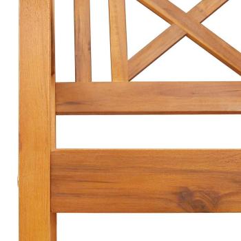 Gartenbank 220x56x90 cm Massivholz Akazie