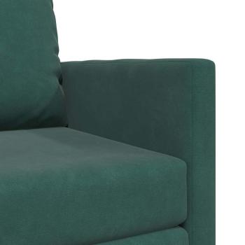 Sofa-Bett 2-in-1 Dunkelgrün 74x77x81 cm Samt