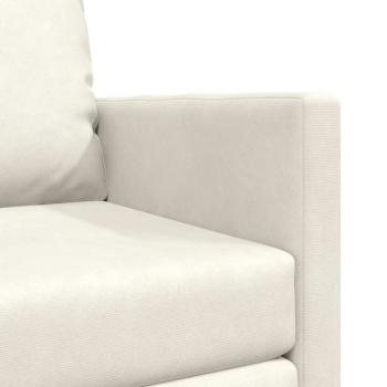 Boden Sofa Bett 2-in-1 Creme 74x77x81 cm Samt
