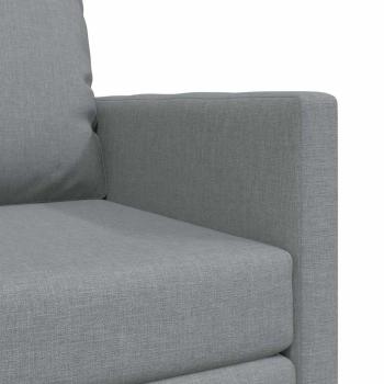 Boden-Sofa-Bett 2-in-1 Hellgrau 74x77x81 cm Stoff