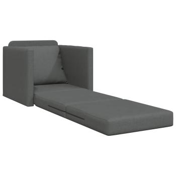 Boden Sofa Bett 2-in-1 Dunkelgrau 74x77x81 cm Stoff