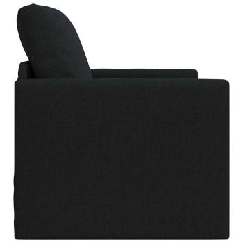 Fußboden Sofa Bett 2-in-1 Schwarz 74x77x81 cm Stoff