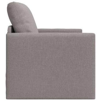 Boden-Sofa-Bett 2-in-1 Taupe 74x77x81 cm Stoff