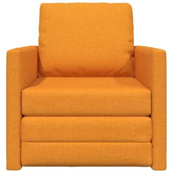 Boden-Sofa-Bett 2-in-1 Dunkelgelb 74x77x81 cm Stoff