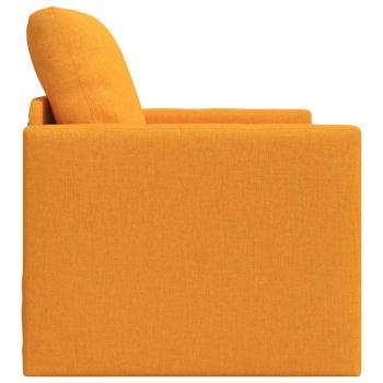 Boden-Sofa-Bett 2-in-1 Dunkelgelb 74x77x81 cm Stoff