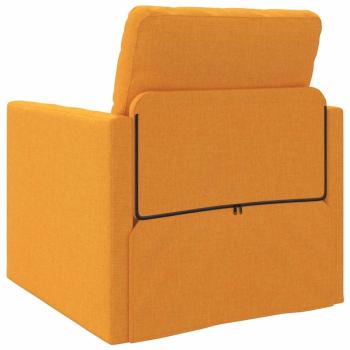 Boden-Sofa-Bett 2-in-1 Dunkelgelb 74x77x81 cm Stoff