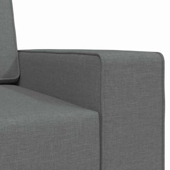 Boden-Sofa-Bett 2-in-1 Dunkelgrau 245x150x60.5 cm Stoff
