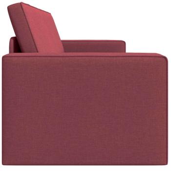 Futon-Sofa-Bett 2-in-1 Burgunderrot 245x150x60.5 cm Stoff
