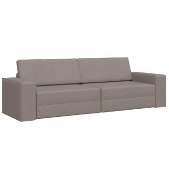Boden Sofa Bett 2-in-1 Taupe 245x150x60.5 cm Stoff