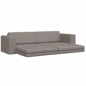 Boden Sofa Bett 2-in-1 Taupe 245x150x60.5 cm Stoff
