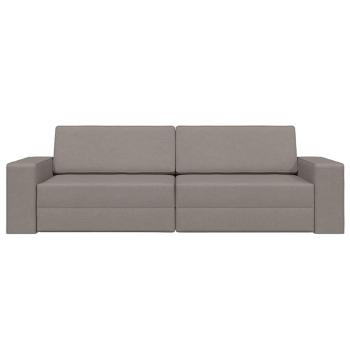 Boden Sofa Bett 2-in-1 Taupe 245x150x60.5 cm Stoff