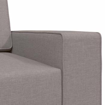 Boden Sofa Bett 2-in-1 Taupe 245x150x60.5 cm Stoff