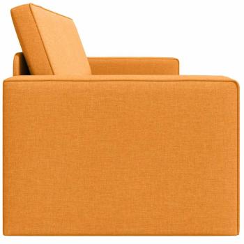 Boden Sofa Bett 2-in-1 Dunkelgelb 245x150x60.5 cm Stoff