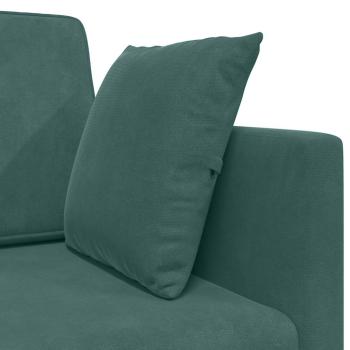 Boden Schlafsofa 2-in-1 Dunkelgrün 213x144x60 cm Samt