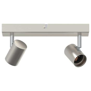 Deckenstrahler 2 Wege verstellbar gebürsteter Nickel E27