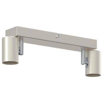 Deckenstrahler 2 Wege verstellbar gebürsteter Nickel E27