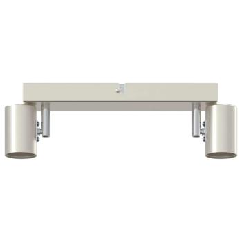 Deckenstrahler 2 Wege verstellbar gebürsteter Nickel E27