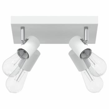 Deckenstrahler 4-Weg verstellbar Weiß E27