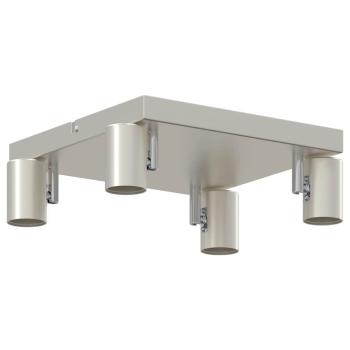 Deckenstrahler 4-Wege verstellbar gebürsteter Nickel E27