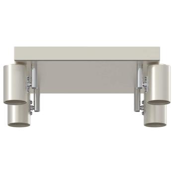 Deckenstrahler 4-Wege verstellbar gebürsteter Nickel E27