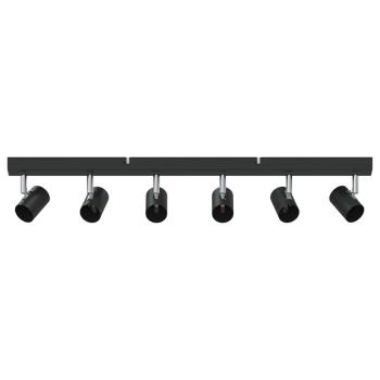 Deckenstrahler 6-Wege verstellbar Schwarz E27