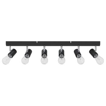 Deckenstrahler 6-Wege verstellbar Schwarz E27