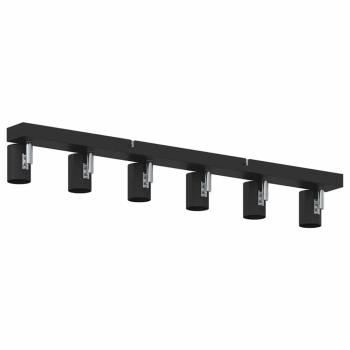 Deckenstrahler 6-Wege verstellbar Schwarz E27