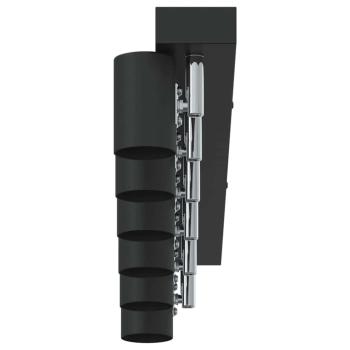 Deckenstrahler 6-Wege verstellbar Schwarz E27