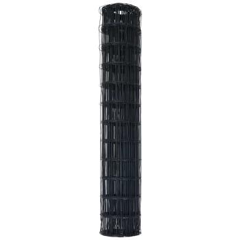Euro-Zaun Grau 1.4x10 m Stahl