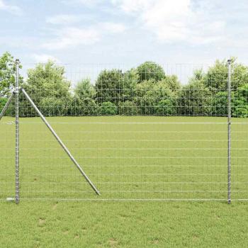 ARDEBO.de - Eurozaun 1,6x10 m Galvanisierter Stahl