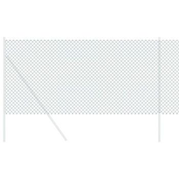 Kettengitterzaun Grün 0.8x10 m Stahl