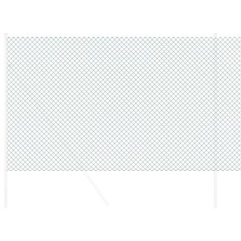 Maschendrahtzaun 10 x 1,5 m Stahl Grün