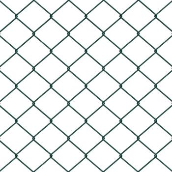 Kettengliedzaun Grün 0,4x25 m Stahl