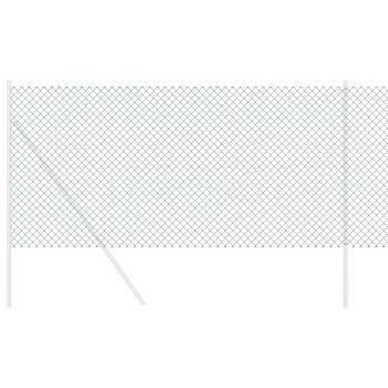 Maschendrahtzaun 25 x 0,6 m Stahl Grün