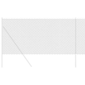 Kettenzaun Grau 1.2x25 m Stahl