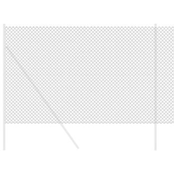 Kettenzaun Grau 1,6x25 m Stahl