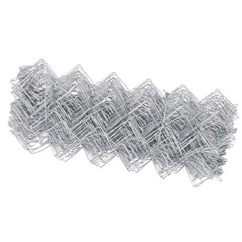 Maschendrahtzaun 10 x 0,4 m Verzinkter Stahl Silber