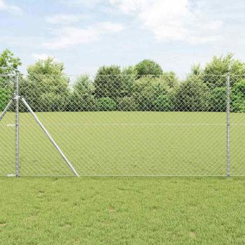 ARDEBO.de - Kettenzaun 1x10 m Feuerverzinkter Stahl
