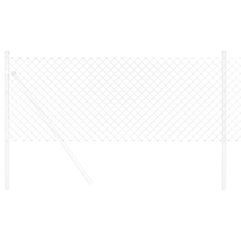 Kettenlinkzaun 0,4x25 m galvanisierter Stahl