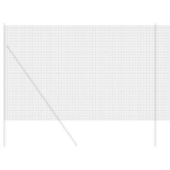 geschweißter Drahtzaun Grau 1,6x25 m Stahl