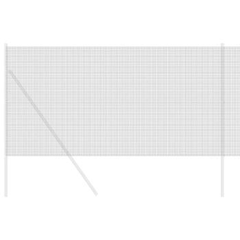 Geschweißter Drahtzaun Grau 1,4x50 m Stahl