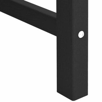 Gartenbank Schwarz 120 cm HDPE